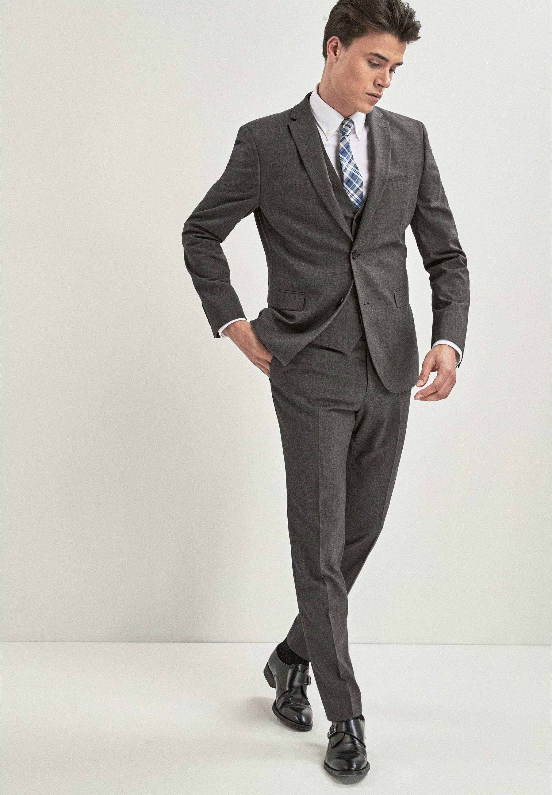 next blue trouser suit