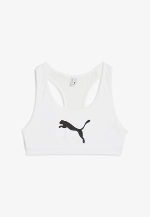 KEEPS - Vidutiniškai krūtinę prilaikanti sportinė liemenėlė - white big black cat