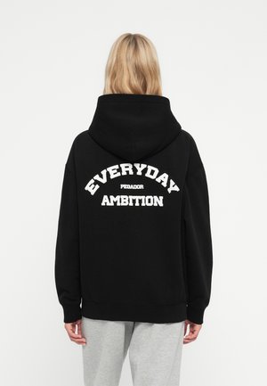 Pegador TULIA OVERSIZED - Mikina so zipsom - washed black