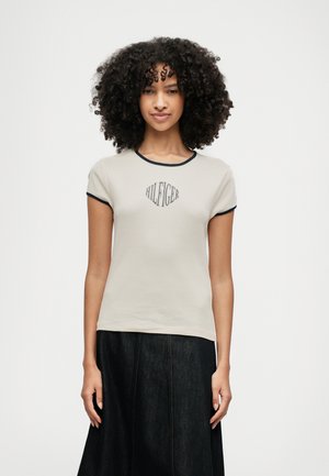 VARSITY SLIM RINGER TEE - Μπλουζάκι με στάμπα - calico