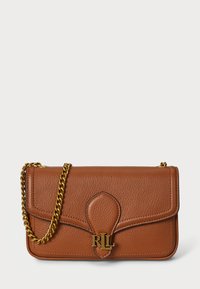 PEBBLED LEATHER BRADLEY CROSSBODY WALLET - Mala a tiracolo - tan