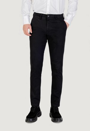 SLIM FIT - Chino kalhoty - black