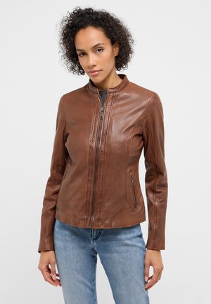 Mustang, Lederjacke - braun