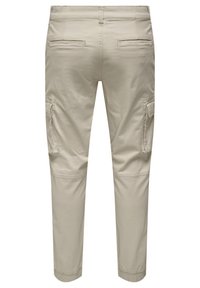 Only & Sons ONSCAM STAGE CUFF - Pantaloni cargo - grey pinstripe/grigio