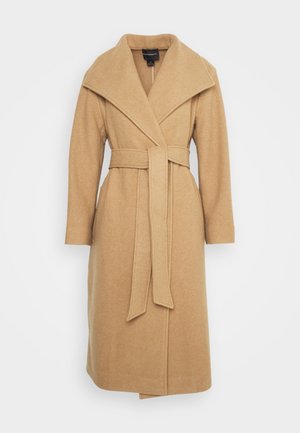 PLUSH COAT - Classic coat - camel
