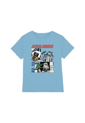 STAR WARS BEEP BOOP R2D2 - Print T-shirt - light blue