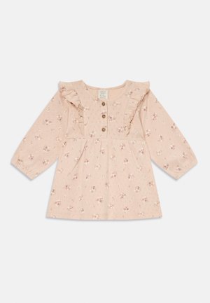 Lindex FRILLS - Jerseykjole - light pink