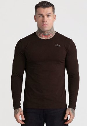 SIKSILK, ESSENTIALS LS -SHIRT - T-shirt à manches longues - brown