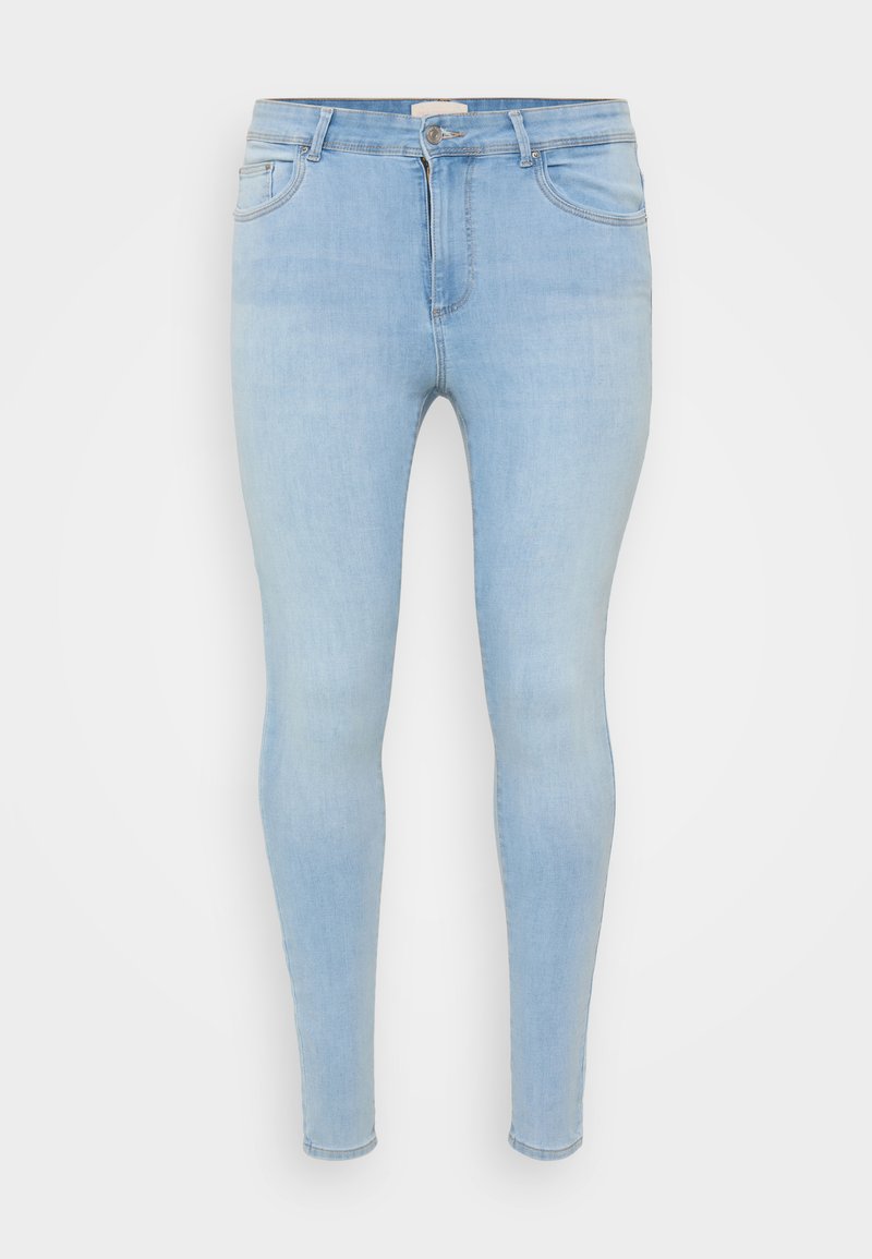 ONLY Carmakoma Jeans Skinny Fit lichtblauw denim