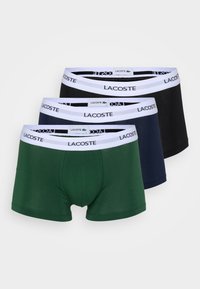 Lacoste 3 PACK - Boxers - noir/vert/bleu marine/noir - ZALANDO.FR