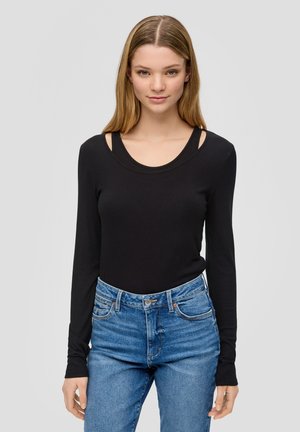 QS Langarmshirt - schwarz