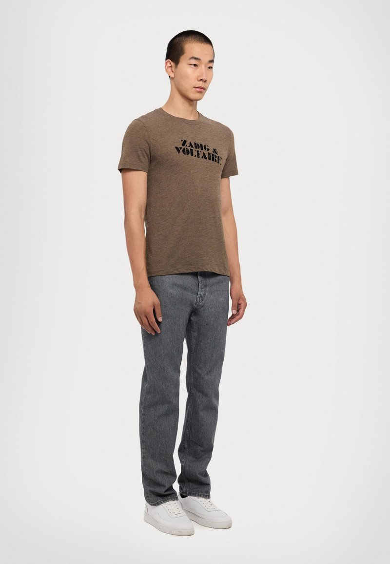 Zadig & Voltaire TOMMY  - T-Shirt print - cognac