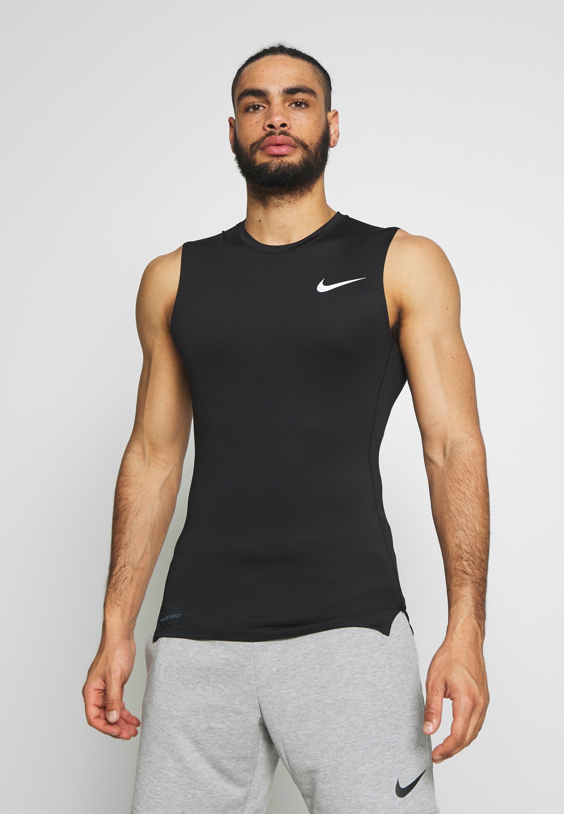 Nike Performance M NP TOP SL TIGHT - Sport T-shirt - black /white/Zwart -  Zalando.nl