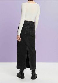 Esprit Jupe en jean - black