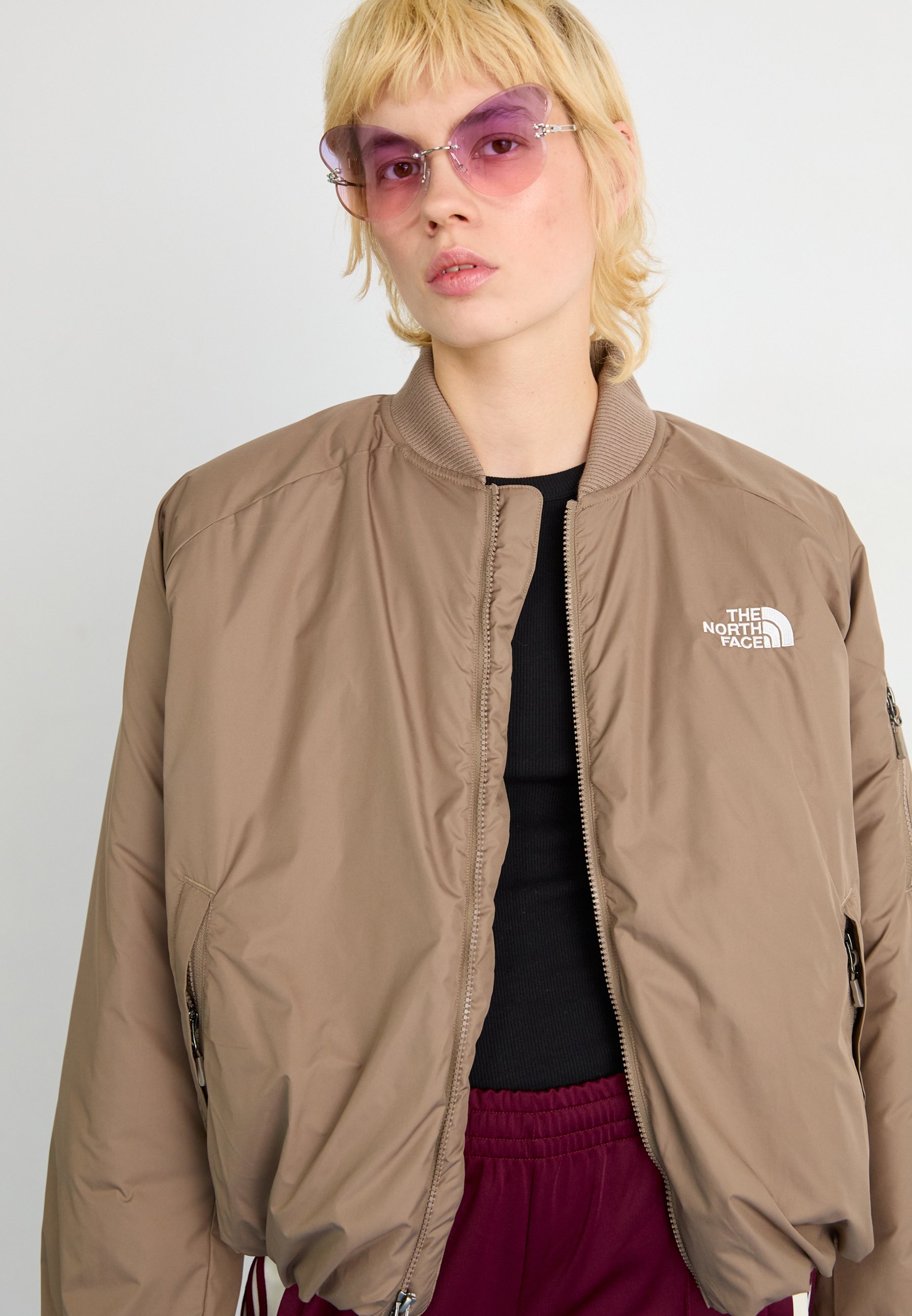 The North Face - Kurtka Bomber/brązowy - Zalando.pl