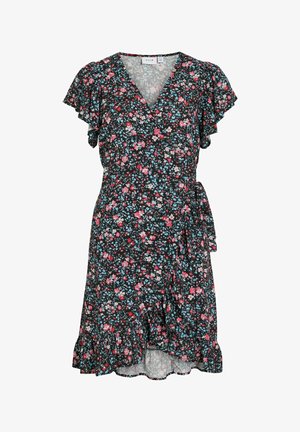 VILA, Wrap VIPADDINA Short - Dnevna haljina - black