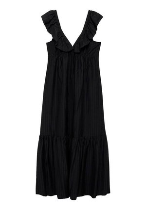Mango WITH RUFFLE NECKLINE - Velika haljina - black