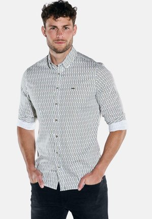 LANGARM GEMUSTERT - Shirt - naturweiss