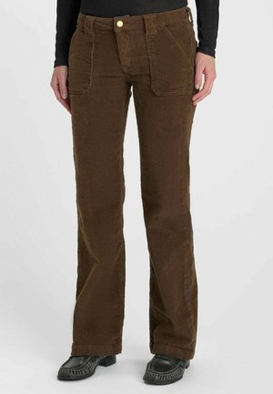Le Temps Des Cerises PANTALON FLARE FLAREVEL - Broek - marron