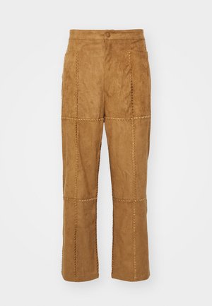 Sister Jane CLAY PATCHWORK TROUSERS UNISEX - Spodnie materiałowe - tan