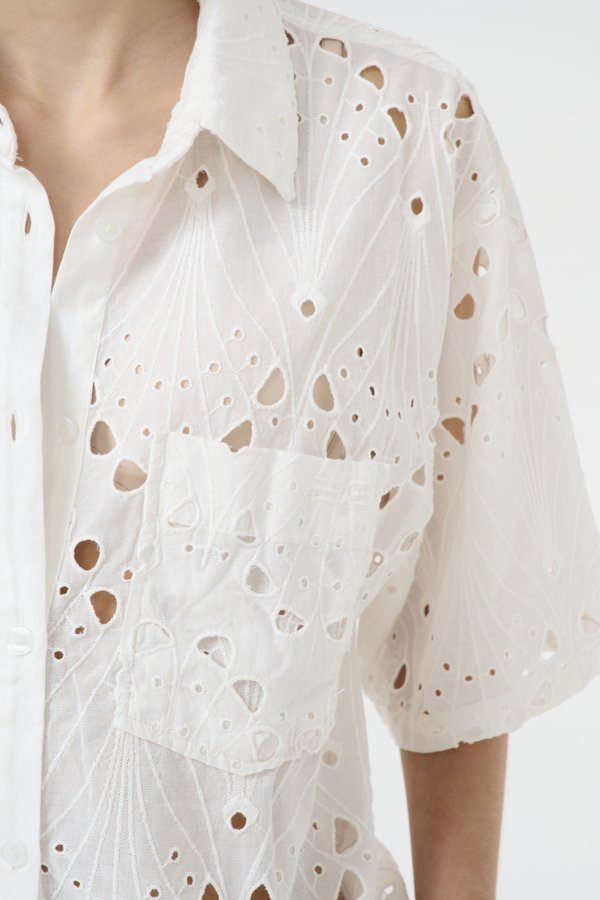 BAYLOR - Button-down blouse - egret2