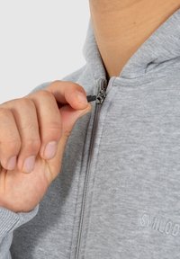 Smilodox Zip-up sweatshirt - grau melange