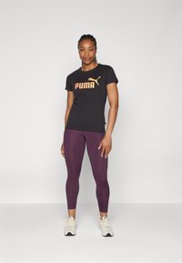 Puma SUMMER SPORTS TEE - Apdrukāts T-krekls - black