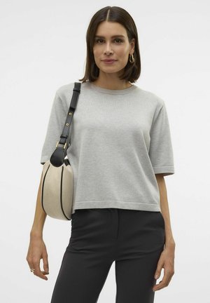 Vero Moda Paprasti marškinėliai - light grey melange