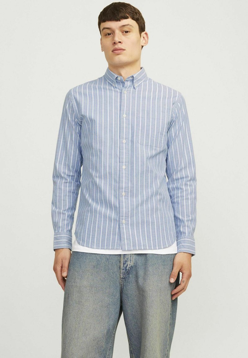 Jack & Jones PREMIUM JPRBLUBROOK OXFORD NOOS - Vapaa-ajan kauluspaita - night sky