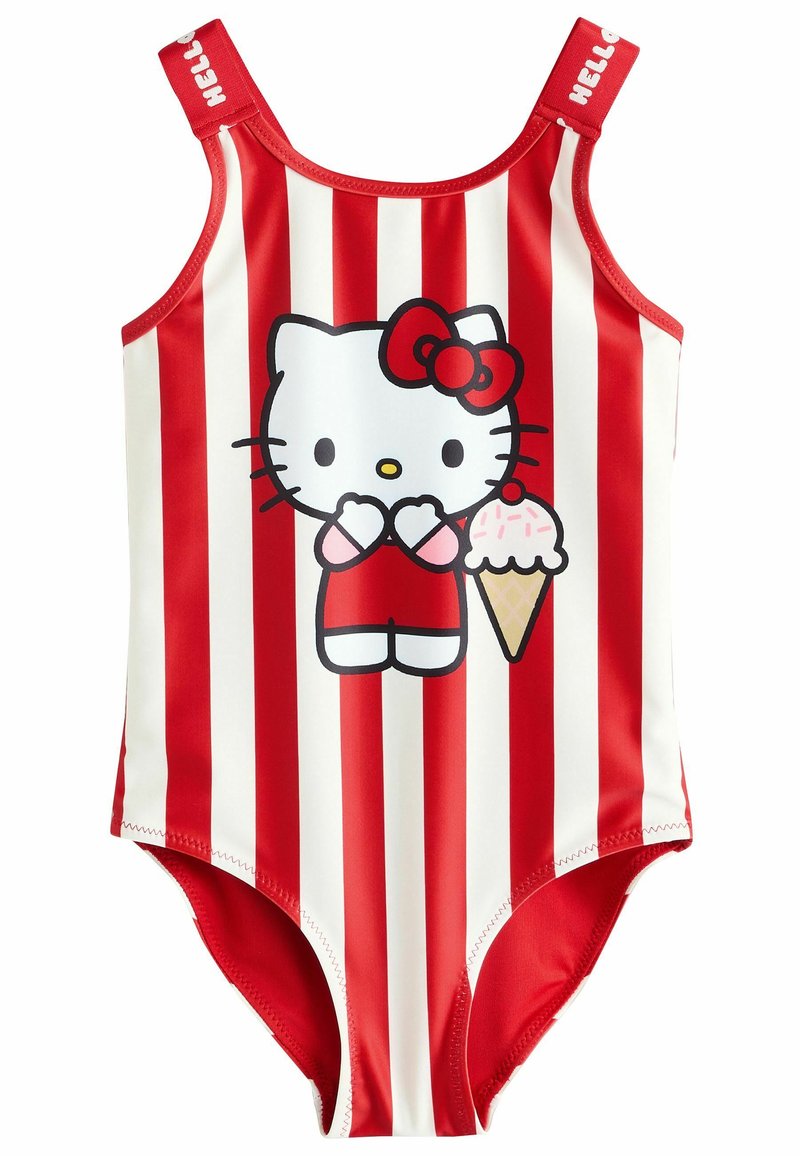 Next REGULAR FIT - HELLO KITTY - Maillot de bain - red ecru stripe