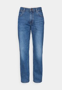 FRONTIER - Straight leg jeans - dark-blue denim