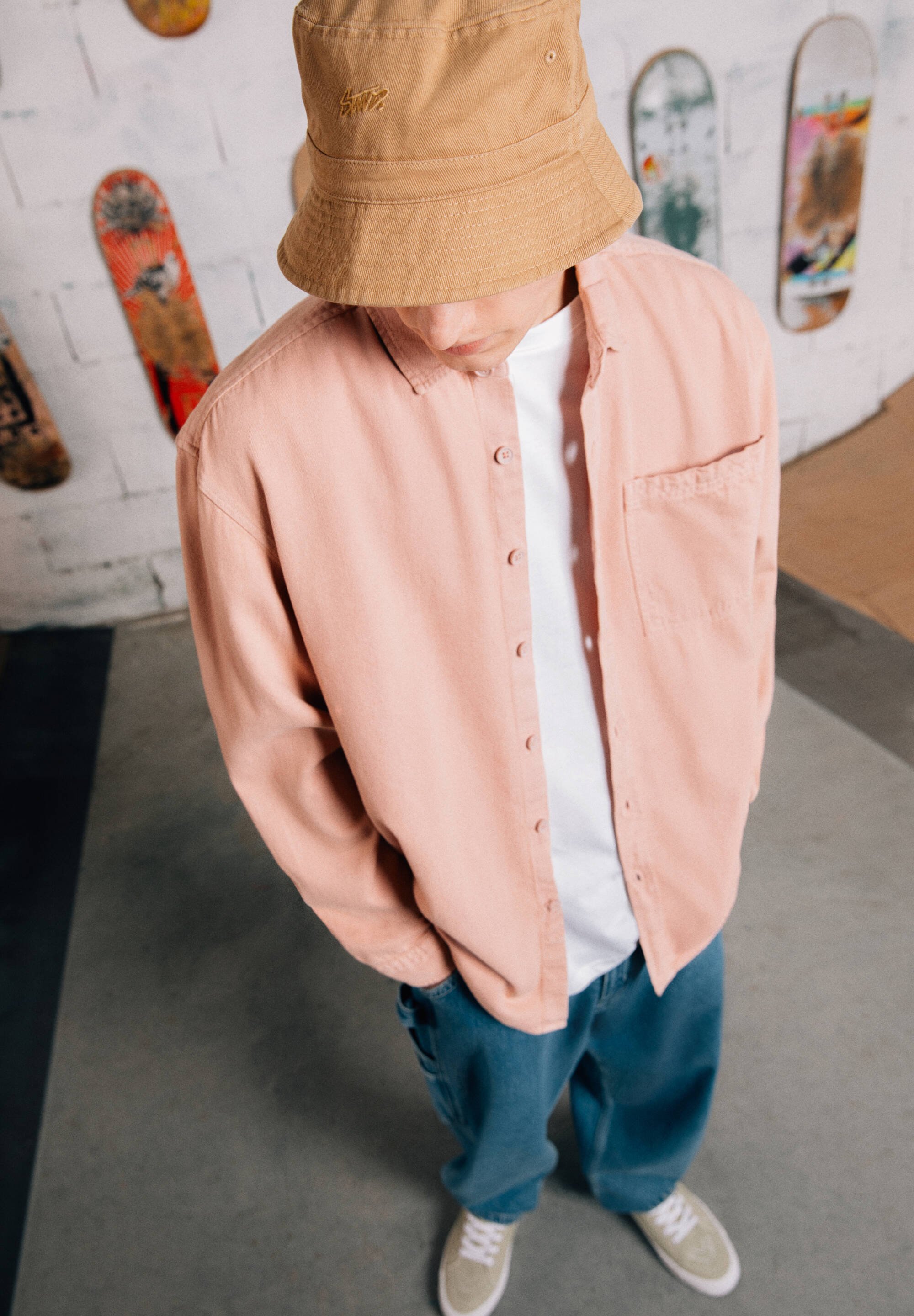 PULL\u0026BEAR Cappello - mottled beige/beige screziato - Zalando