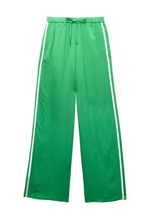 Marks & Spencer, SIDE STRIPE WIDE LEG - Jogginghose - green mix