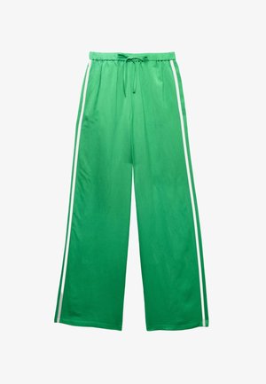 Marks & Spencer, SIDE STRIPE WIDE LEG - Trainingsbroek - green mix