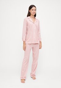 Lauren Ralph Lauren CLASSIC 3/4 SLEEVE NOTCH COLLAR - Pidžamas komplekts - pink