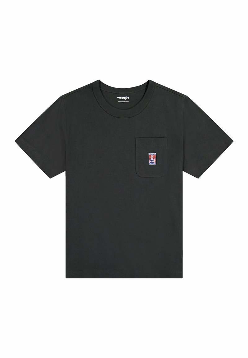 Wrangler T-shirt basic zwart Wrangler T-shirt basic zwart