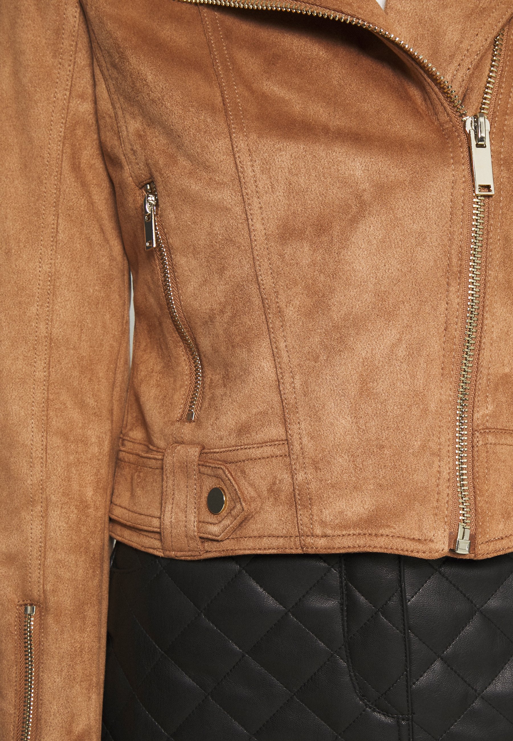 tan pleather jacket