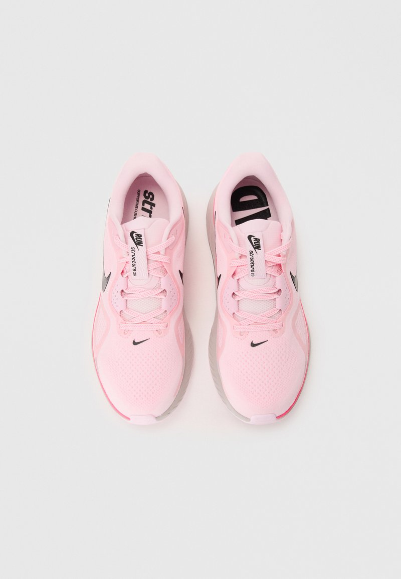 Nike Performance STRUCTURE 26 - Silniční běžecké boty - pink/black/hyper pink/platinum violet