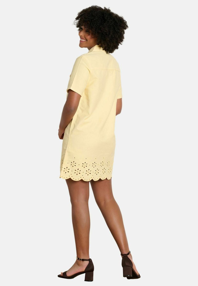 open lace back dress Lovely Light Yellow Short Tulle Off Shoulder Homecoming Dress, Yellow –  Cutedressy main image 1