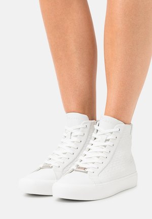 TOP EMBOSS MONO - High-top trainers - triple white