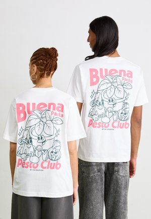 PESTO CLUB UNISEX - T-Shirt print - white