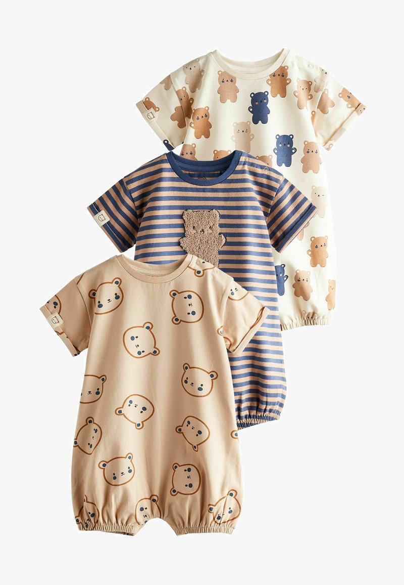 Next ROMPERS 3 PACK - REGULAR FIT - Combinaison - navy blue brown bear