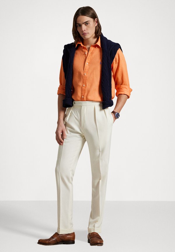 SLIM FIT LINEN SHIRT - Shirt - poppy2