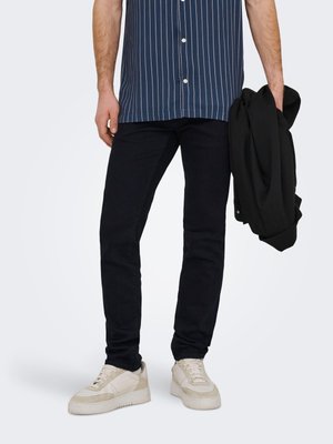 Only & Sons ONSLOOM NIEDRIGE TAILLE  - Jean slim - blue black denim