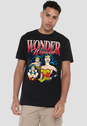 Cotton Soul, WONDER WOMAN CLASSIC BOOTLEG - Print T-shirt - black