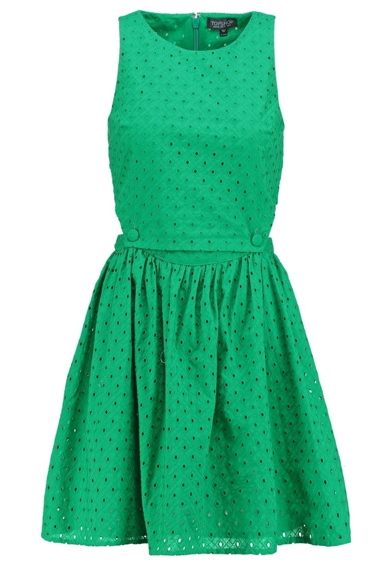 Topshop Day dress - green - (Pre-owned) - Zalando.ie