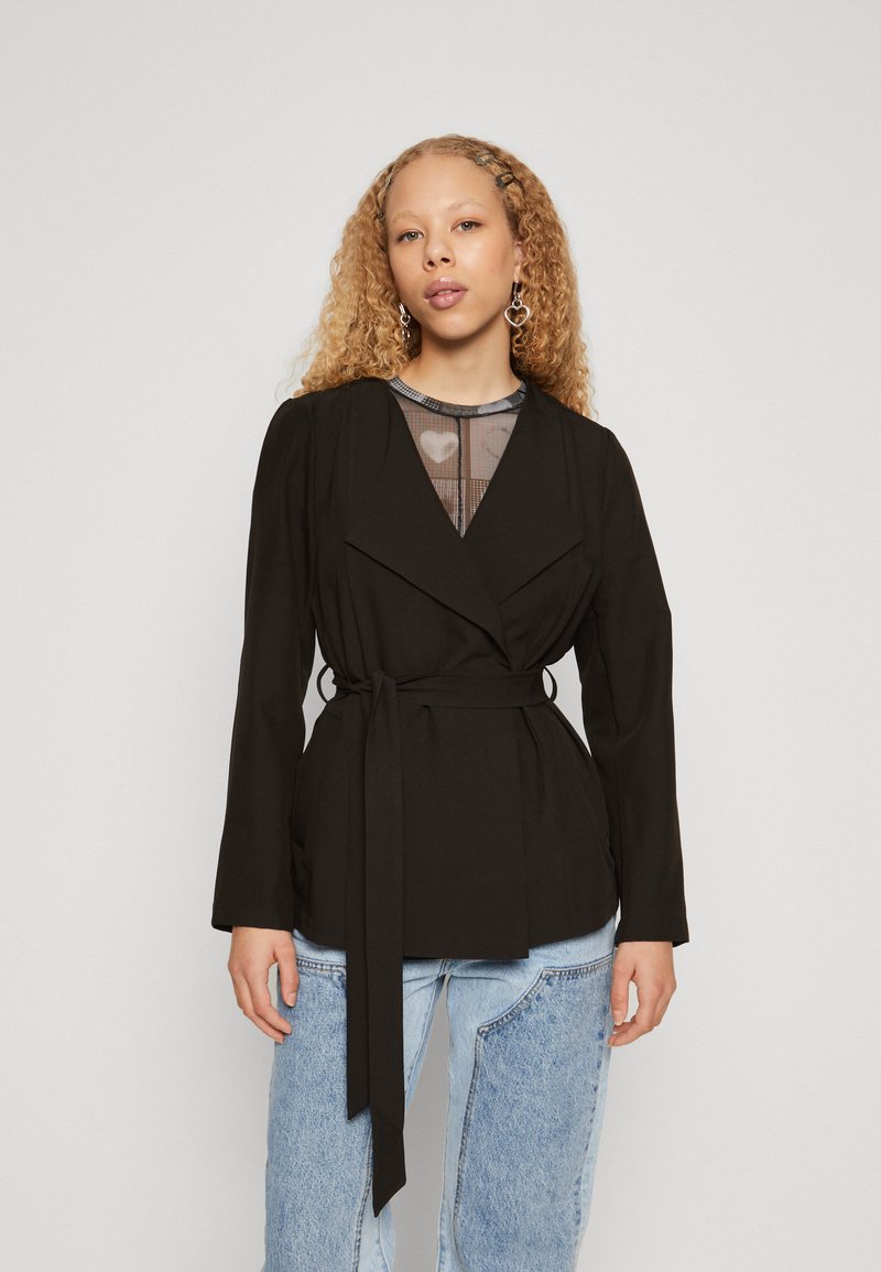 Pieces - Pctalia Ls Blazer - 4623990 Dark Grey Cloud Dancer main image 1
