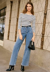 Friends Like These 3/4 SLEEVE BOAT NECK - Hosszú ujjú felső - blue stripe