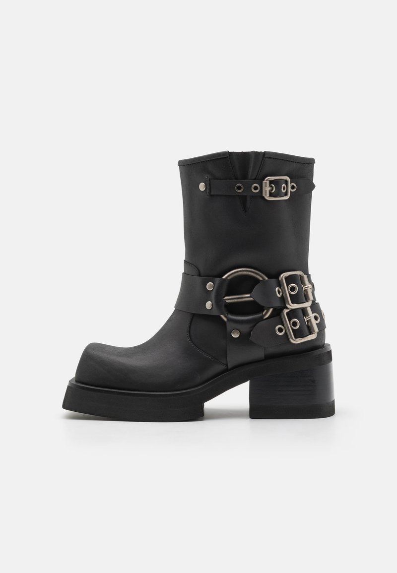 Jeffrey Campbell STUBBORN - Botine cu platformă - black