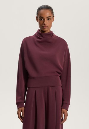 ROLL NECK WITH SOFT-TOUCH - Športni pulover - dark red